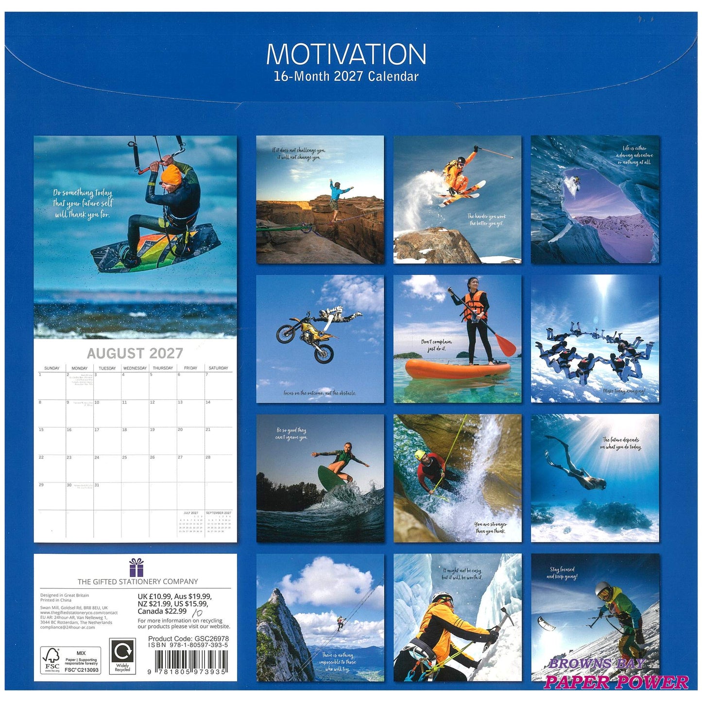 2027 Wall Calendar - Motivation