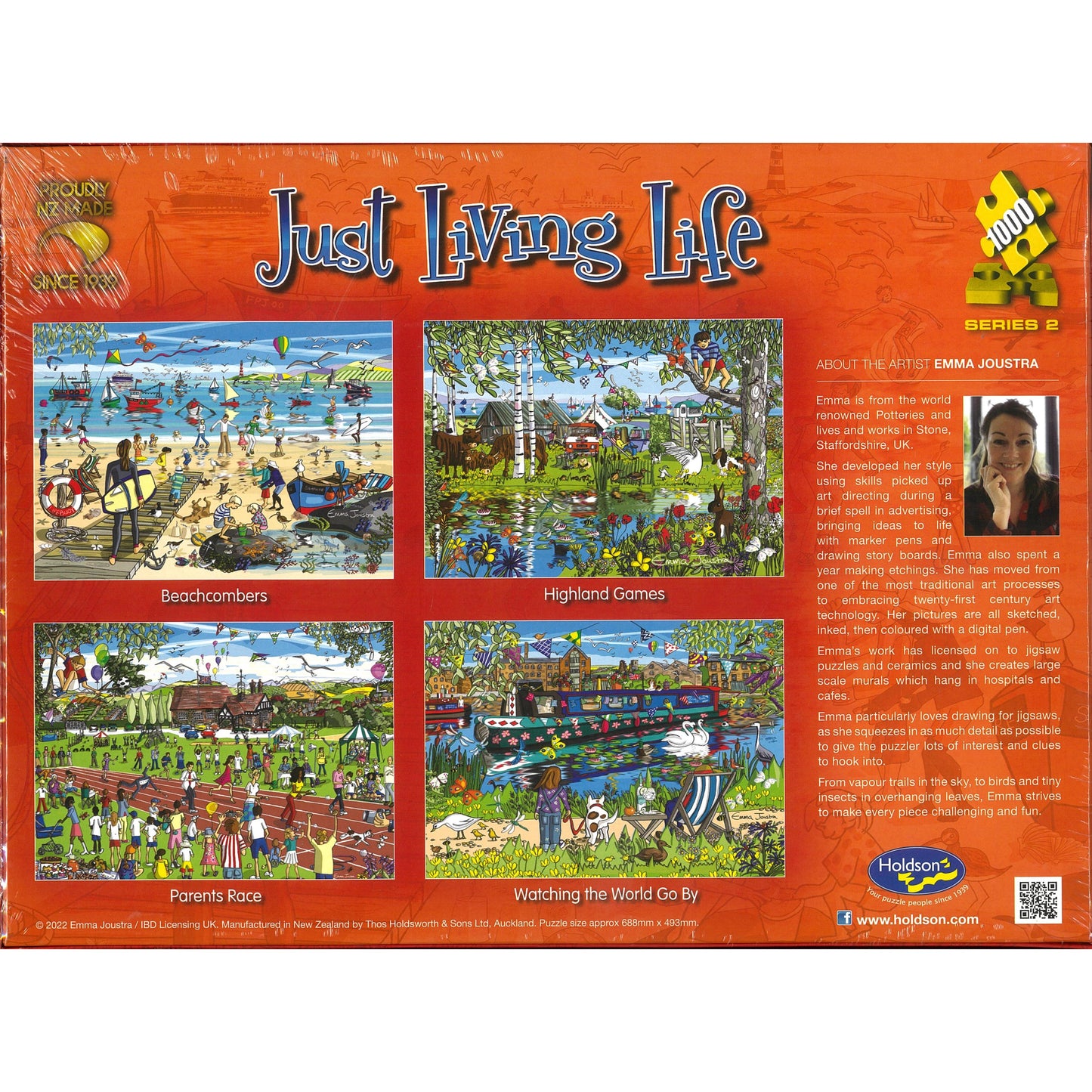 Jigsaw Puzzle 1000 Pcs Just Living Life - Highland Games