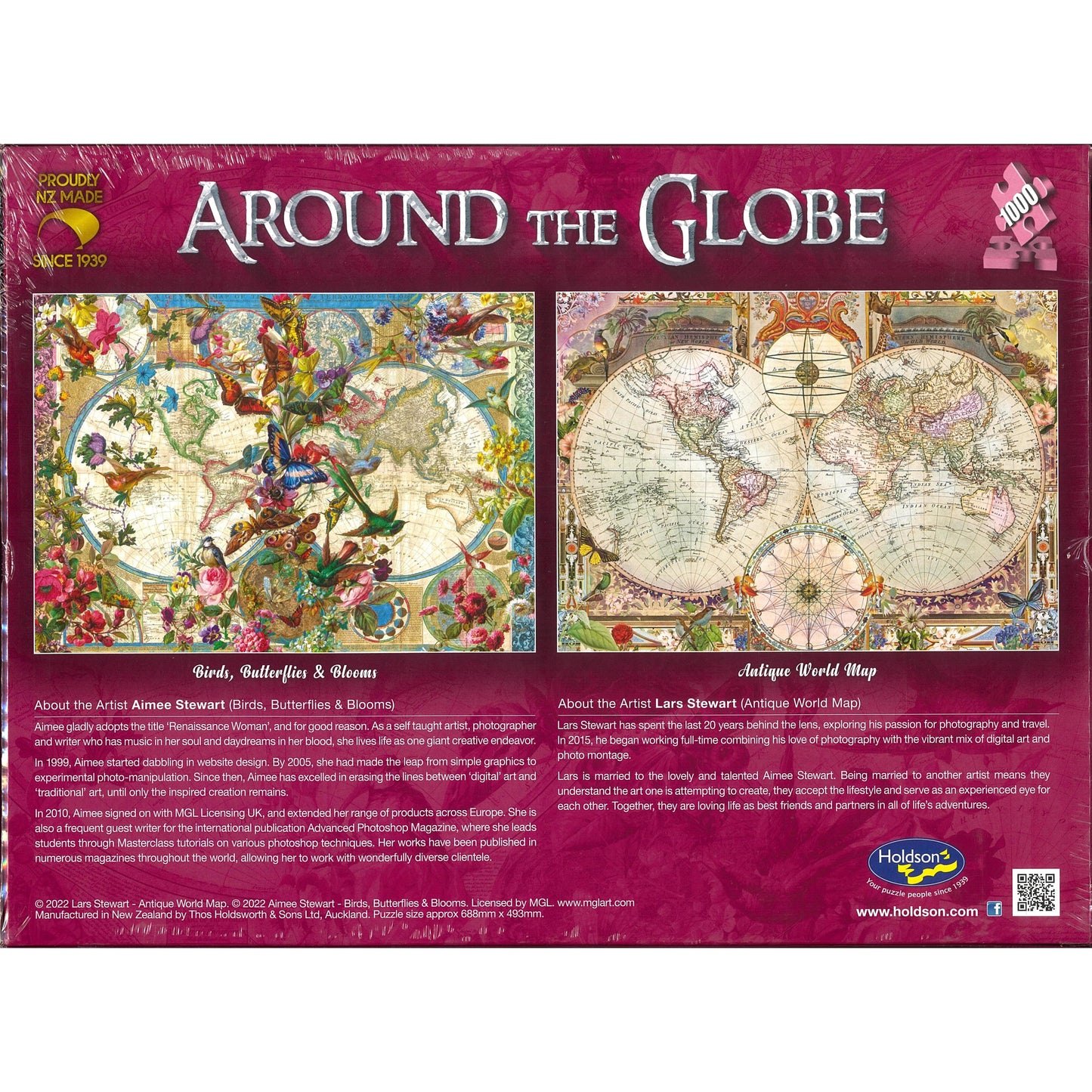 Jigsaw Puzzle 1000 Pcs Around The Globe - Antique World Map