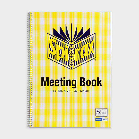 SPIRAX #565705 MEETING BOOK A4 210X297MM 140 PAGE