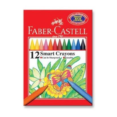 Faber-Castell Erasable Crayons (Pack of 12)