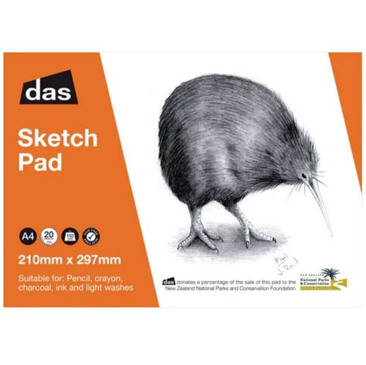 DAS SKETCH PAD (KIWI) 20sht 110gsm A4