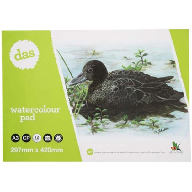 DAS W/C PAD (BROWN TEAL) 12sht 200gsm A3