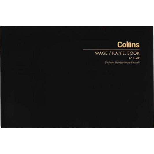 Collins A5 Wage / PAYE Record Book