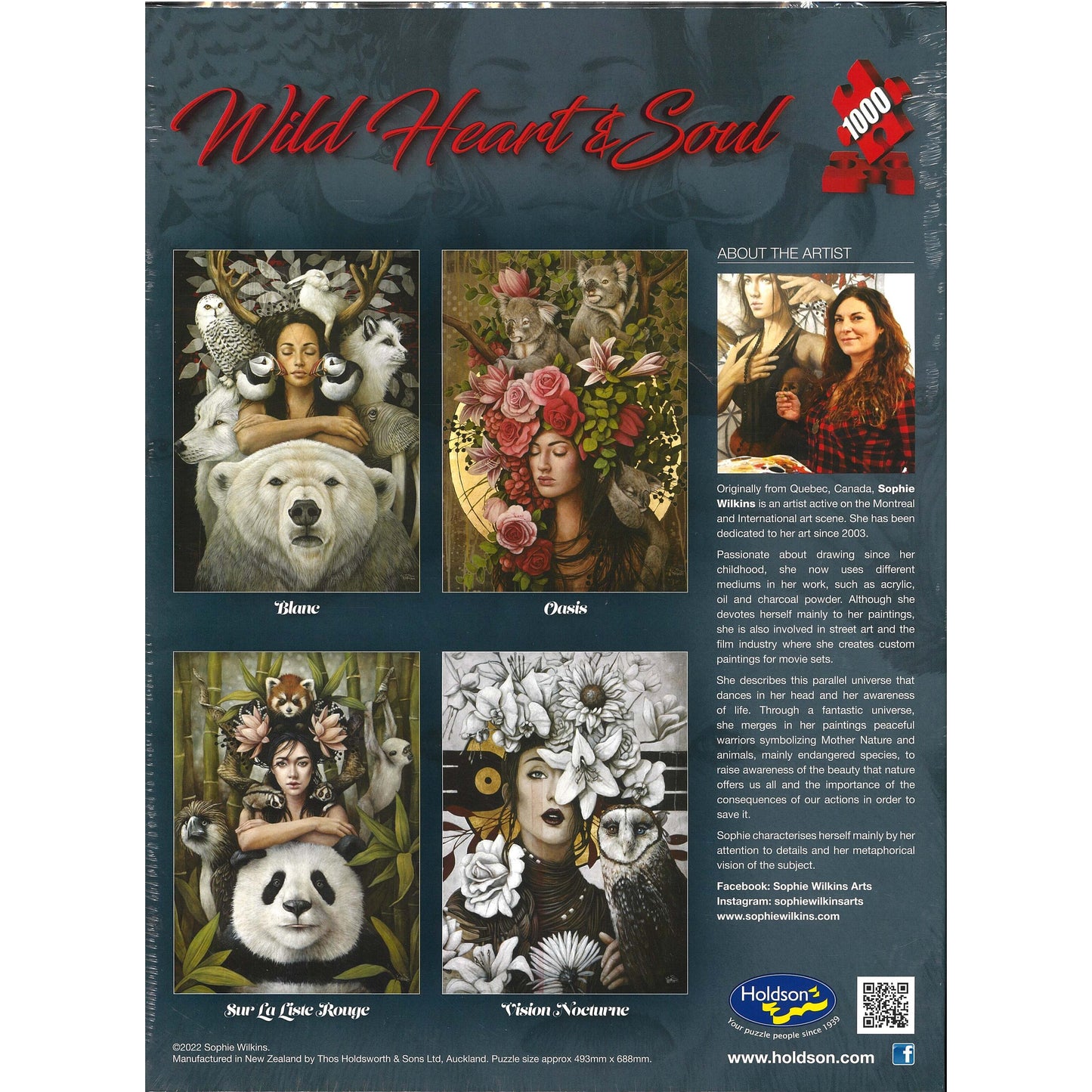 Jigsaw Puzzle 1000 Pcs Wild Heart & Soul - Sur La Liste Rouge