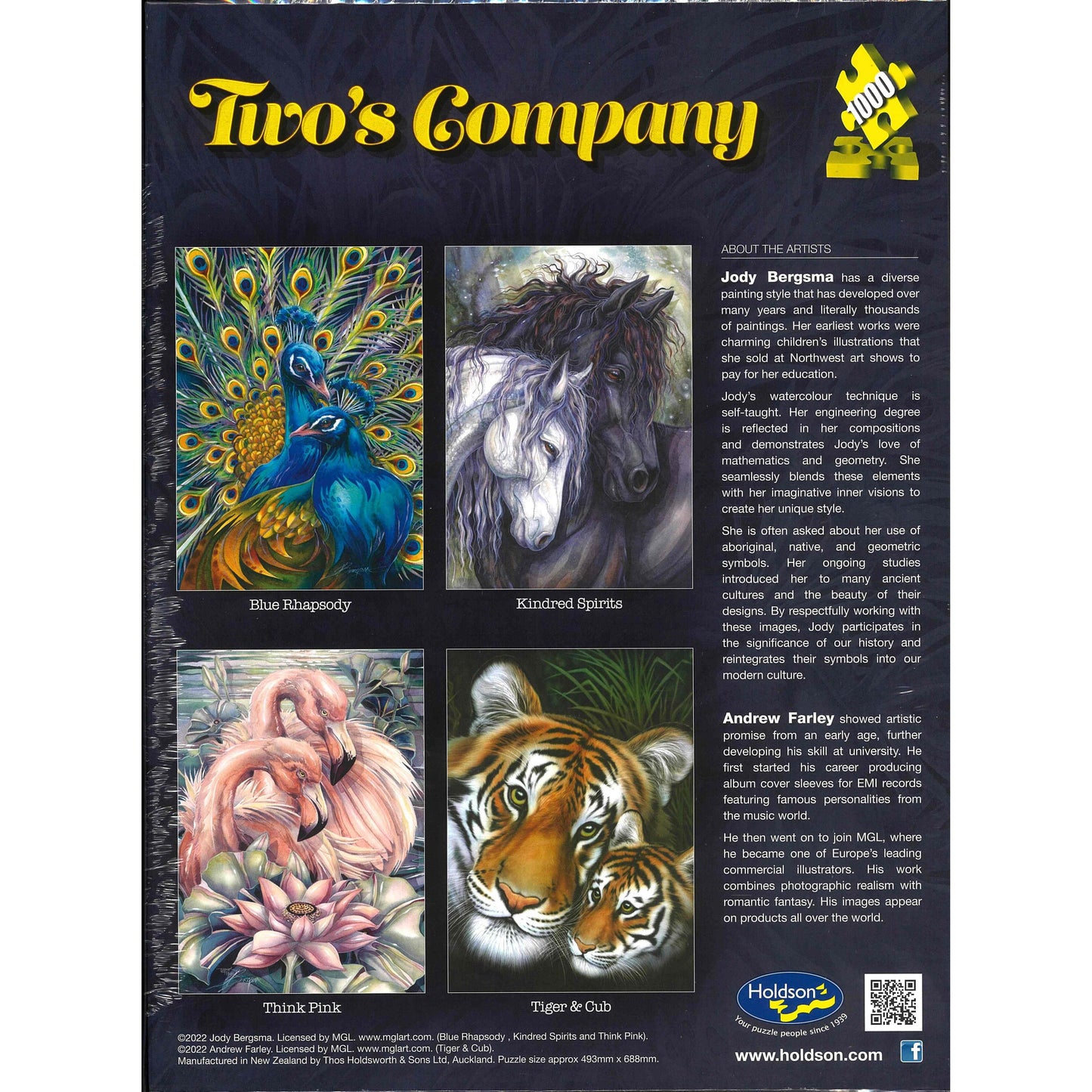 Jigsaw Puzzle 1000 Pcs Two's Company - Blue Rhapsody