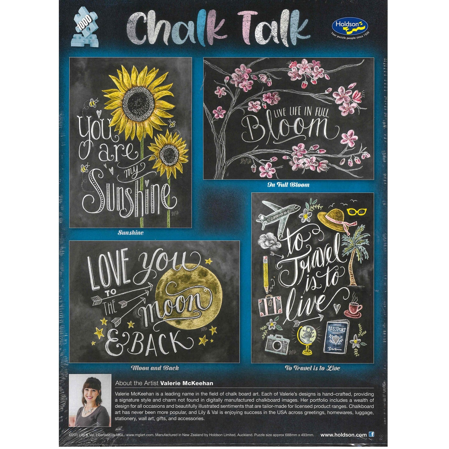 Jigsaw Puzzle 1000 Pcs Chalk Talk - To Travel Is To Live