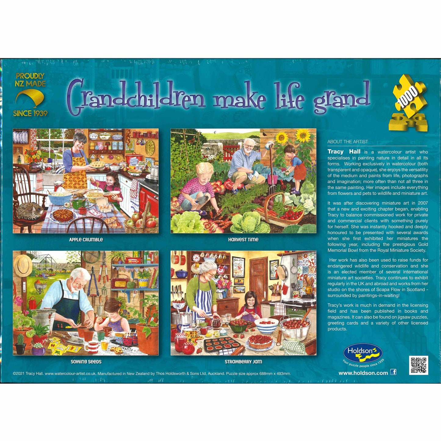 Jigsaw Puzzle 1000 Pcs Grandchildren Make Life Grand - Apple Crumble