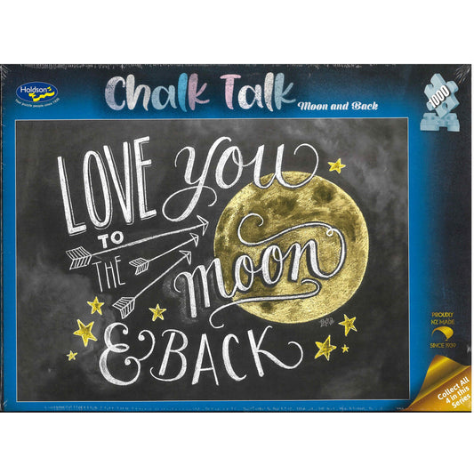 Jigsaw Puzzle 1000 Pcs Chalk Talk - Moon And Back