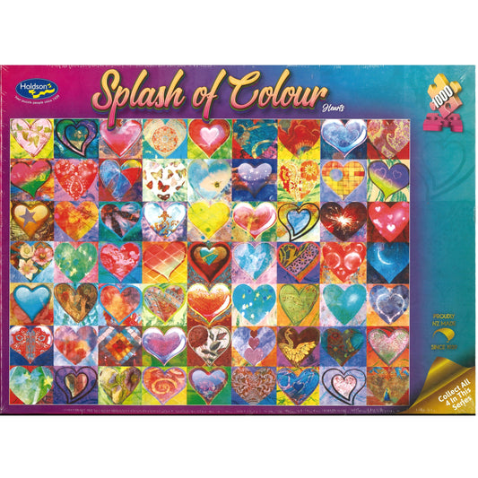 Jigsaw Puzzle 1000 Pcs Splash Of Colour - Hearts