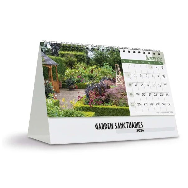 2026 New Zealand Desk Calendar Garden Sanctuaries