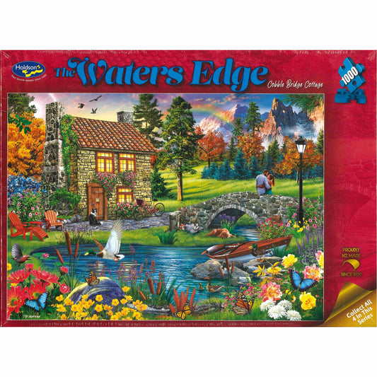 Jigsaw Puzzle 1000 Pcs The Waters Edge - Cobble Bridge Cottage