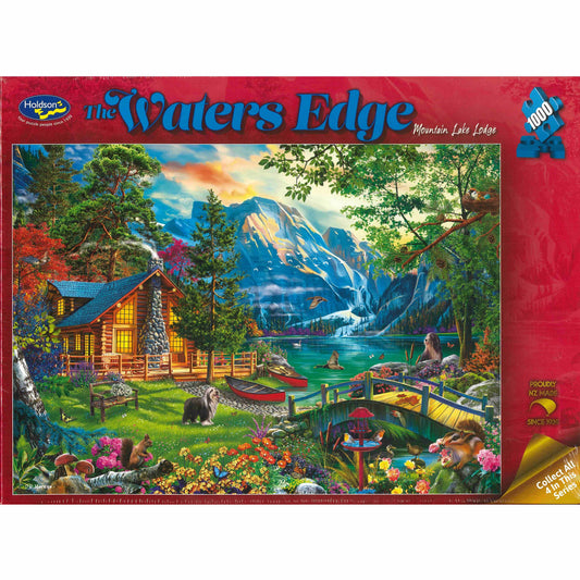 Jigsaw Puzzle 1000 Pcs The Waters Edge - Mountain Lake Lodge