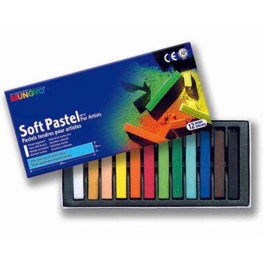 MUNGYO SOFT PASTEL SET 12 STICKS