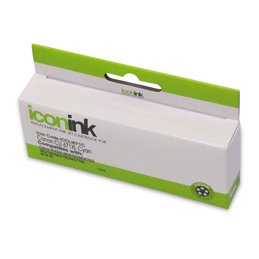 Compatible Canon CLI 671XL Cyan Ink Cartridge