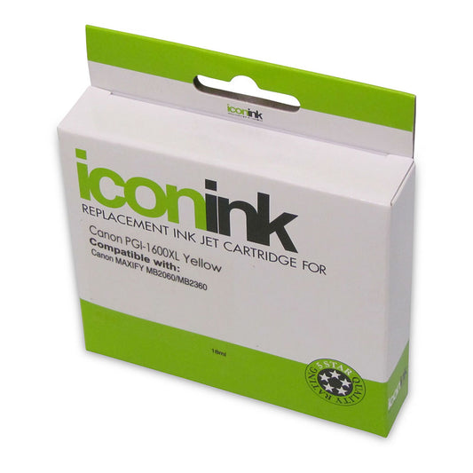 Compatible Canon PGI1 600XL Yellow Ink Cartridge