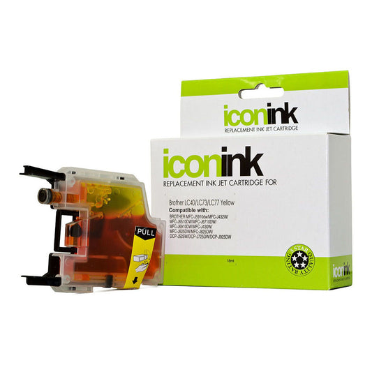 Compatible Brother LC77 LC73 LC40 Yellow Ink Cartridge