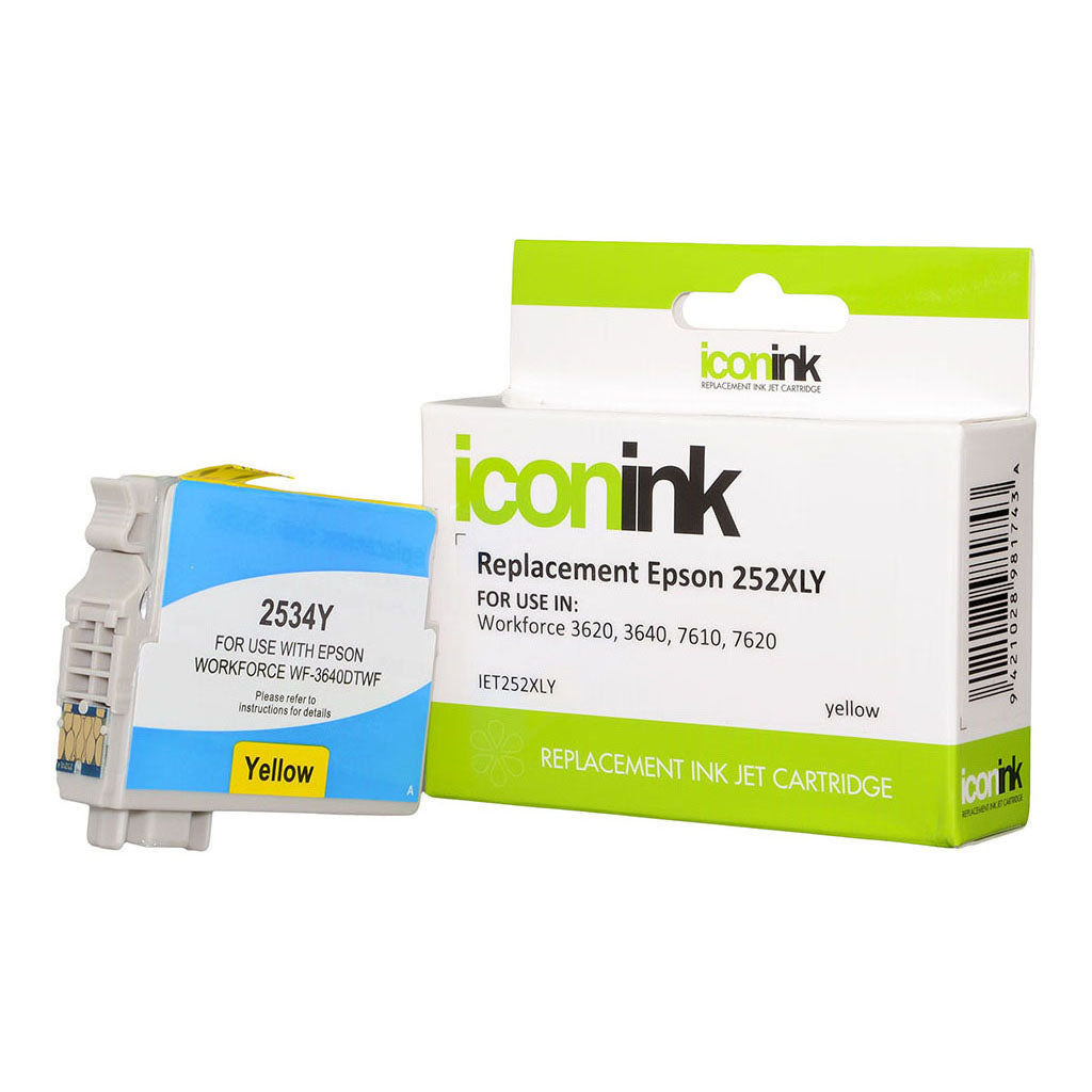 Compatible Epson 252XL C13T253492 Yellow Ink Cartridge