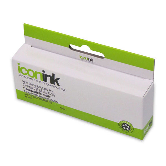 Compatible Canon CLI 671XL Grey Ink Cartridge