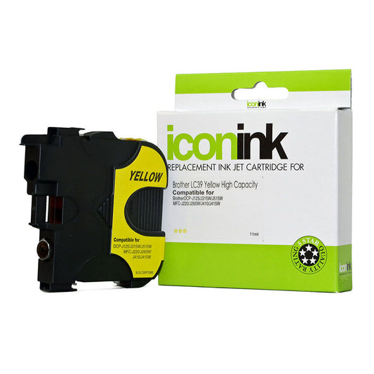 Compatible Brother LC39 Yellow Ink Cartridge