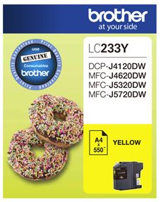 Brother LC233 Y Ink Cartridge Yellow