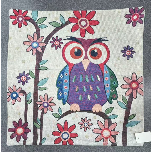 Cushion Cover Owl / Branch