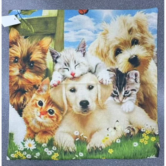 Cushion Cover Puppies & Kittens