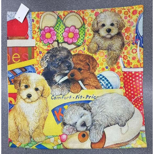 Cushion Cover Puppies