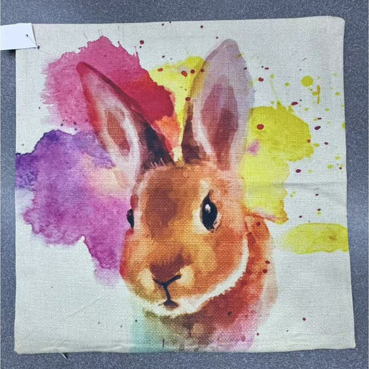 Cushion Cover Rabbit / Painting