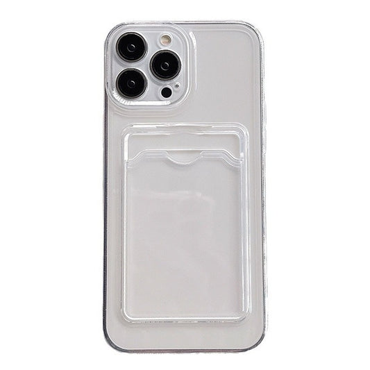 Phone Case for iPhone 16 Pro Max / Silicon Clear With A Card Slot