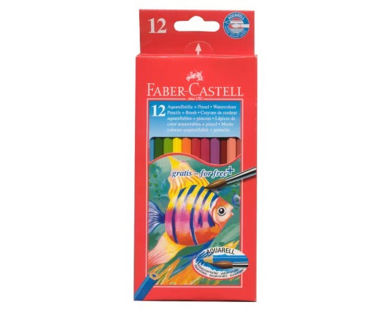 Faber Castell Coloured Pencils Watercolour 12pk