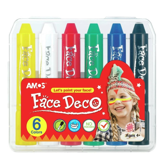 Amos: Face Deco Facepaint Set - 6 Colours