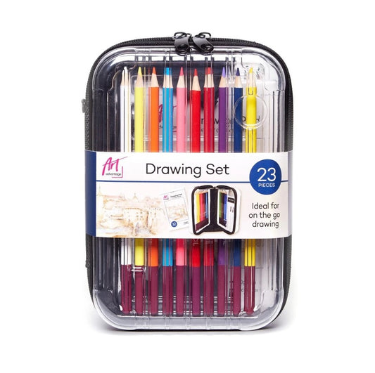 Art Advantage: Zip Case Drawing Set (Set of 23)