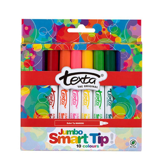 Texta Jumbo Smarttip Colouring Marker Pack of 10