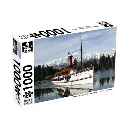 Jigsaw Puzzle 1000 Steamboat In Queenstown, New Zealand