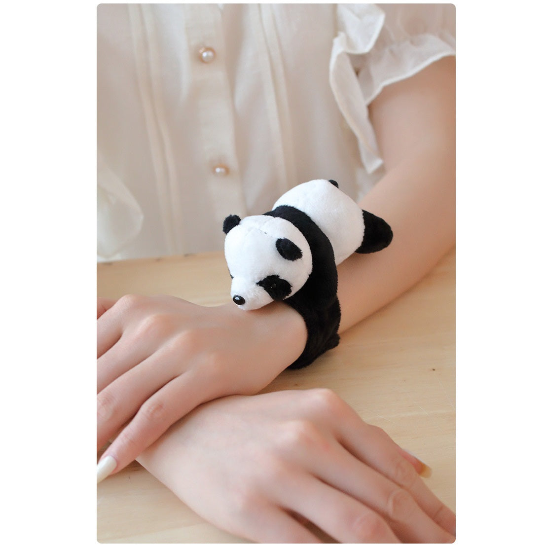 Plush Panda Wristband / Slap Band
