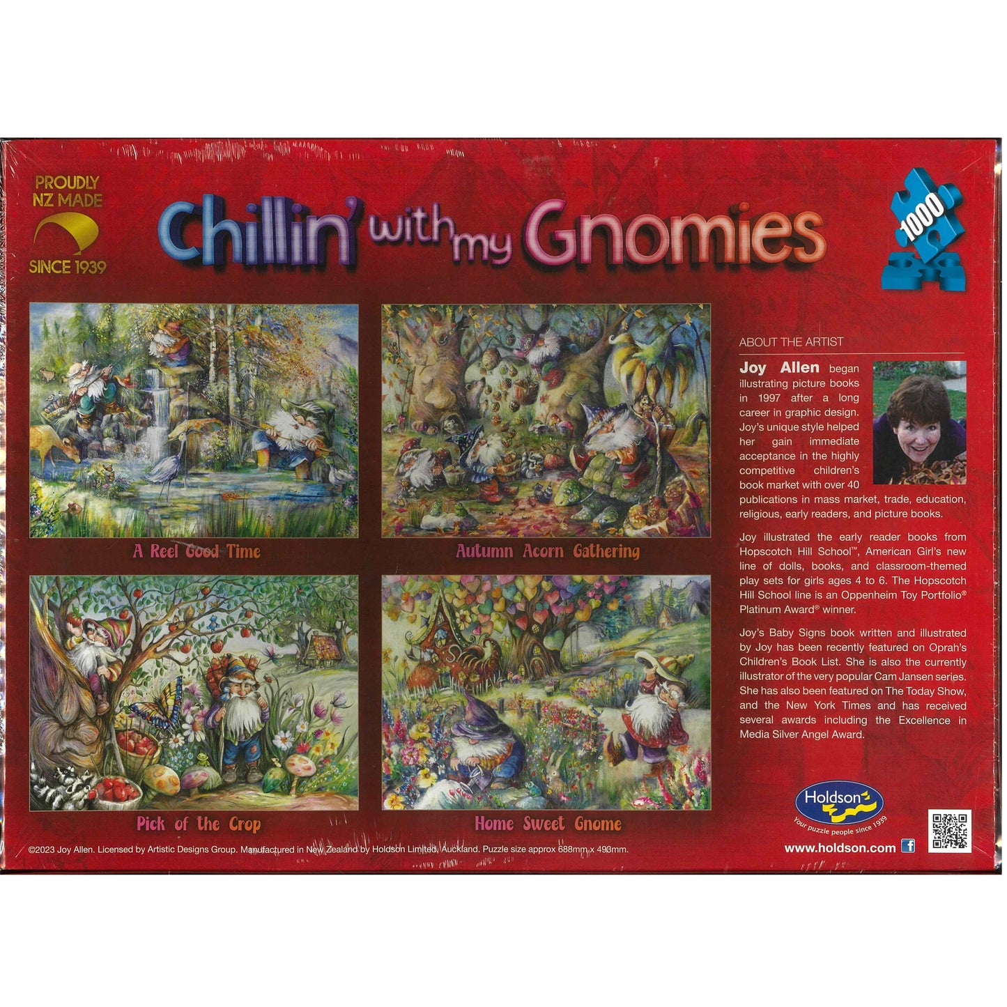 Jigsaw Puzzle 1000 Pcs Chillin' With My Gnomies - Autumn Acorn Gathering