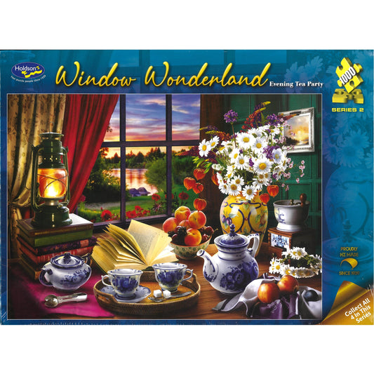 Jigsaw Puzzle 1000 Pcs Window Wonderland - Evening Tea Party