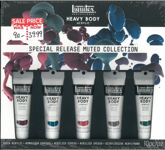 Liquitex Professional Heavy Body Acrylic Paint Set of 5 Muted Colors Collection