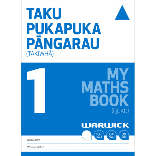 Warwick My Maths Book 1 10mm Quad 64 Page