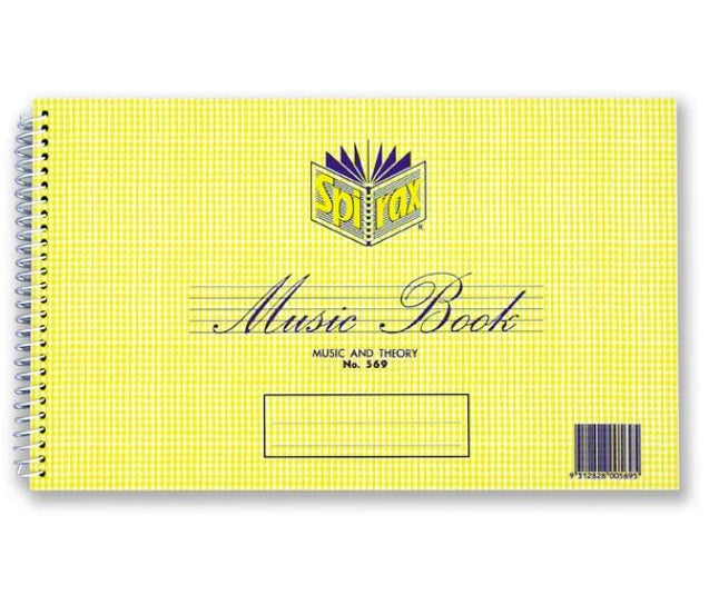 Music Book Spirax 569 Music and Theory 152 x 248mm