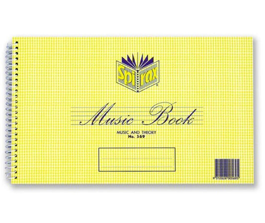Music Book Spirax 569 Music and Theory 152 x 248mm