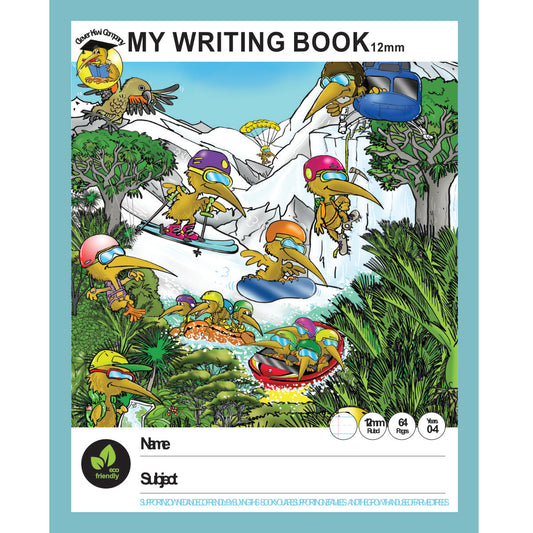 Clever Kiwi Writing Book 12mm