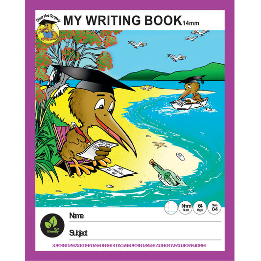 Clever Kiwi Writing Book 14mm