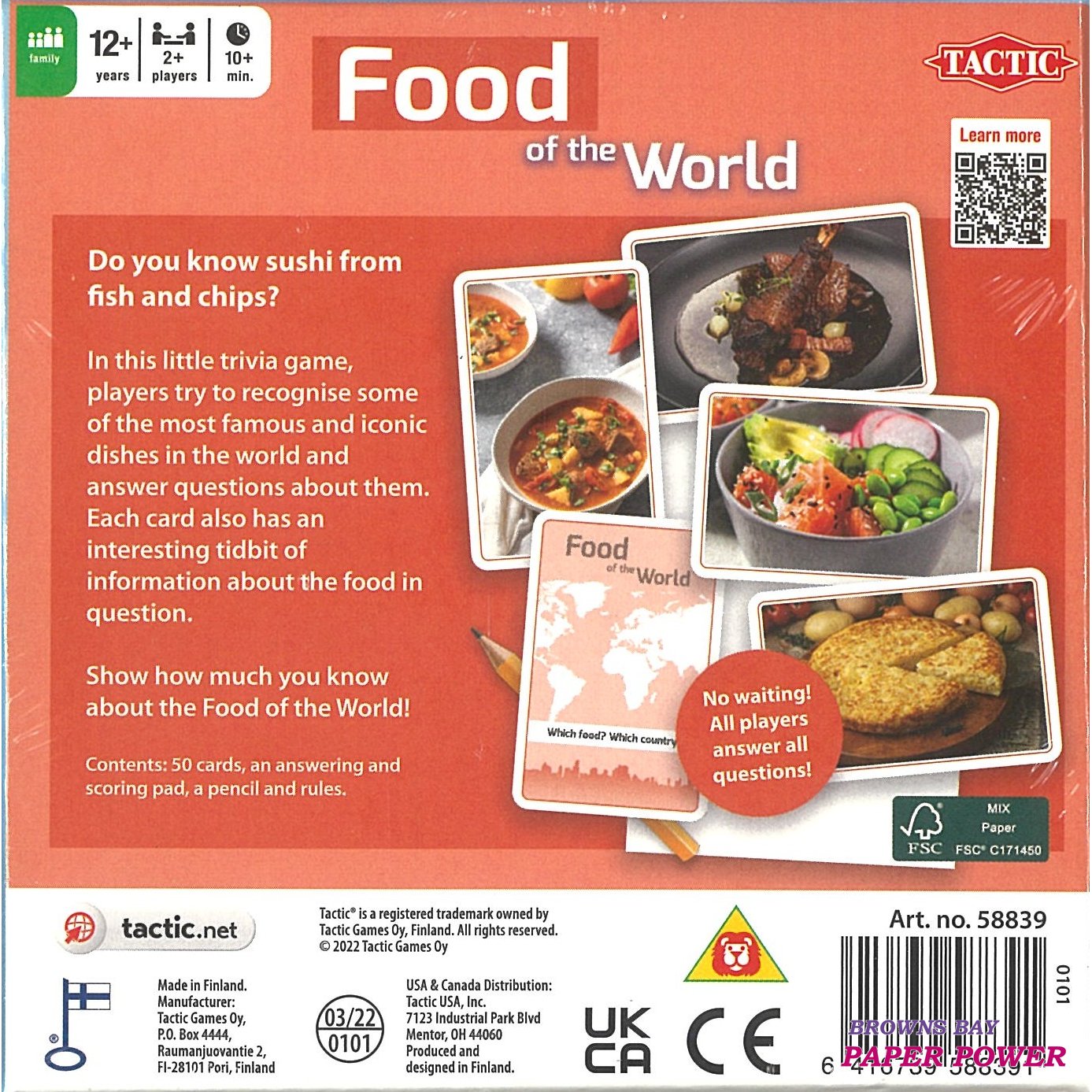 Food of the World Game