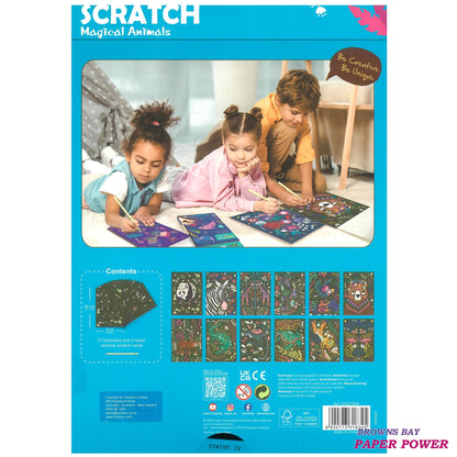 Avenir A4 Scratch Book Magical Animals
