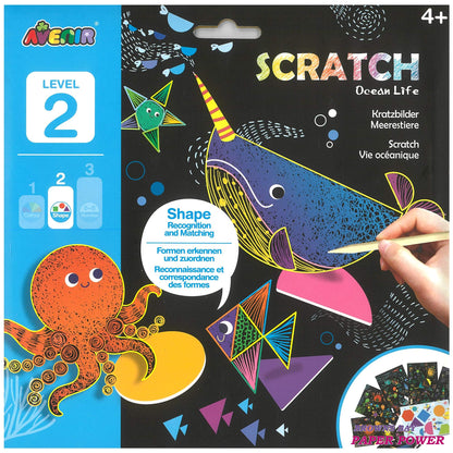 Avenir Level 2 Scratch Art - Ocean Life