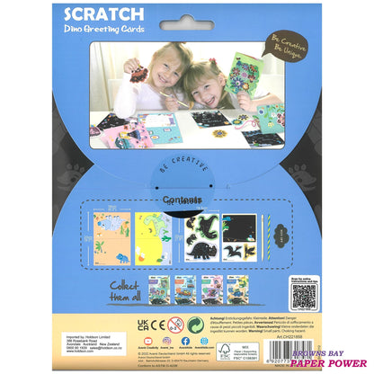 Avenir Scratch Dino Greeting Cards