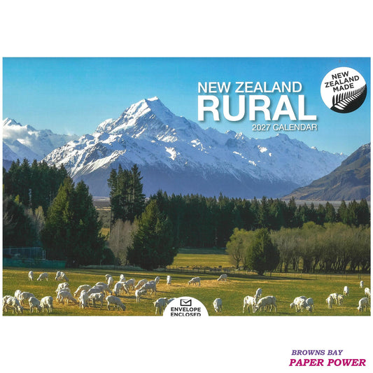 New Zealand Rural - 2027 Wall Calendar