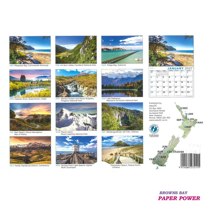Looking At New Zealand - 2027 Wall Calendar